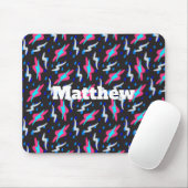 Abstract Retro Lightning Custom Square Mouse Pad マウスパッド (マウス)