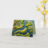 Abstract River Estuary カード (黄色い花)