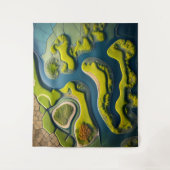 Abstract River Estuary タペストリー (正面)