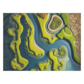 Abstract River Estuary テーブルクロス (正面(横))