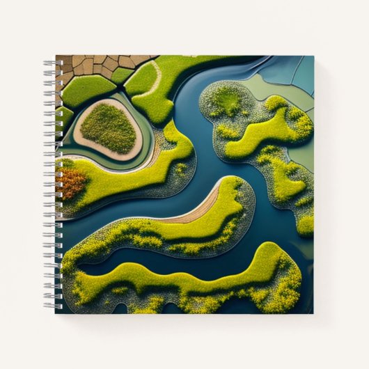 Abstract River Estuary ノートブック (正面)