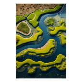 Abstract River Estuary ポスター (正面)