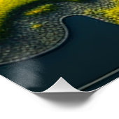 Abstract River Estuary ポスター (コーナー)