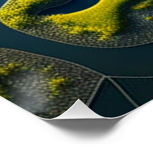 Abstract River Estuary ポスター (コーナー)