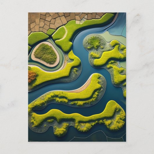 Abstract River Estuary ポストカード (正面)