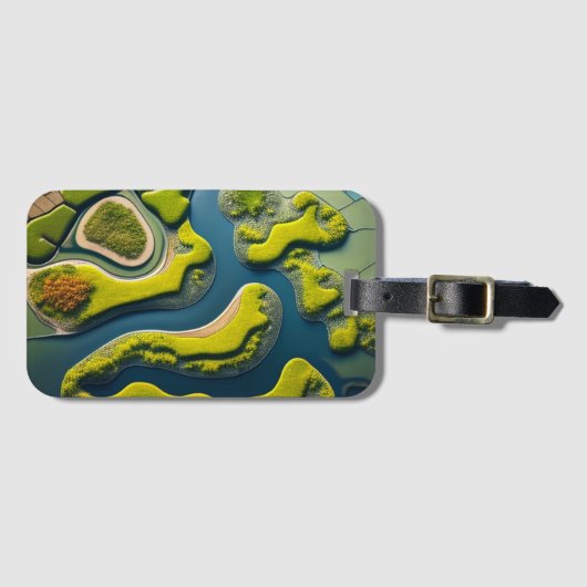 Abstract River Estuary ラゲッジタグ (正面横)