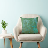 Abstract River Flow Throw Pillow クッション (椅子)