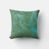 Abstract River Flow Throw Pillow クッション (正面)