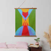Abstract Rocket Ship Wall Tapestry 吊り下げ型タペストリー (寝室)