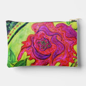 Abstract Rose Art Zip Pouch-Original Painting Bag アクセサリーポーチ (裏面)