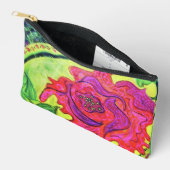 Abstract Rose Art Zip Pouch-Original Painting Bag アクセサリーポーチ (見開き)