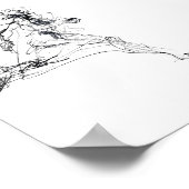 Abstract Runner Sketch ポスター (角)