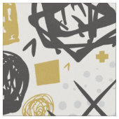 Abstract Scratch Golden Black No.01 ファブリック (クローズアップ)