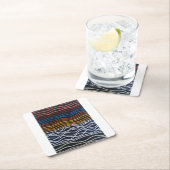 Abstract Seafront Painting by Alfred Fox スクエアペーパーコースター (インサイチュ)