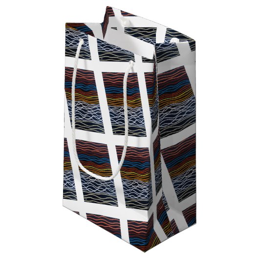 Abstract Seafront Painting by Alfred Fox スモールペーパーバッグ (正面アングル)