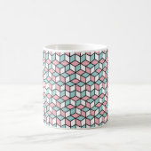 Abstract Seamless 3d Pattern. Isometric backgroun コーヒーマグカップ (中央)