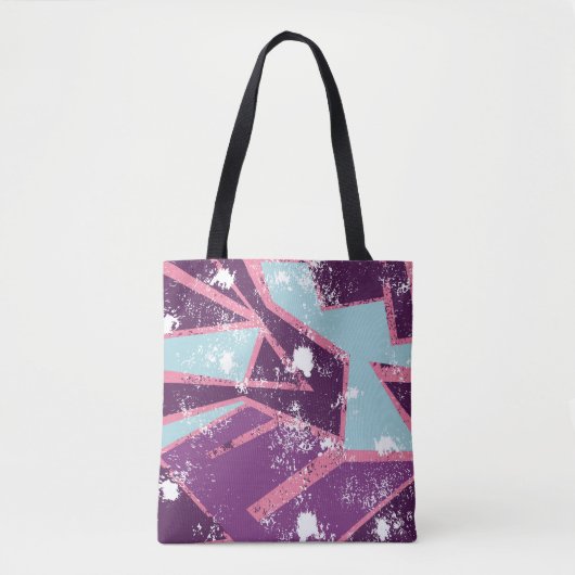 Abstract seamless geometric pattern. grunge urban  トートバッグ (正面)