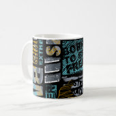 Abstract seamless grunge pattern. Urban style mode コーヒーマグカップ (正面左)