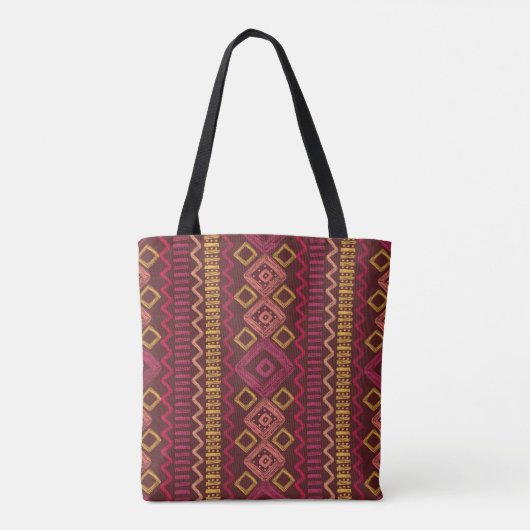 Abstract seamless hand drawn ethnic pattern. トートバッグ (裏面)
