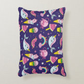 Abstract seamless ice cream pattern. Creative vint アクセントクッション (正面(垂直))