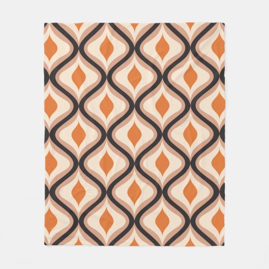 abstract seamless ornament pattern Vintage illustr フリースブランケット (正面)