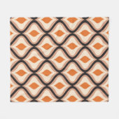 abstract seamless ornament pattern Vintage illustr フリースブランケット (正面(横))