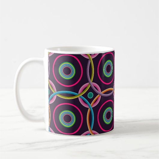 Abstract seamless pattern background.abstract, abs コーヒーマグカップ (左)