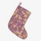 Abstract seamless pattern. Chaotic rounded squares スモールクリスマスストッキング (正面 (吊り時))