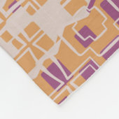 Abstract seamless pattern. Chaotic rounded squares フリースブランケット (角)