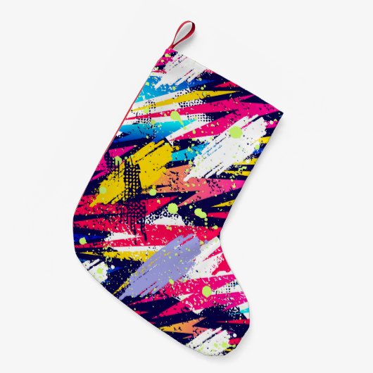 Abstract seamless pattern. Creative background wit スモールクリスマスストッキング (正面 (吊り時))