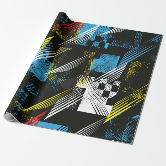 Abstract seamless pattern. Creative vintage backgr ラッピングペーパー (アンロールド)