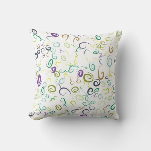 Abstract seamless pattern handmadeabstract, art, b クッション (正面)