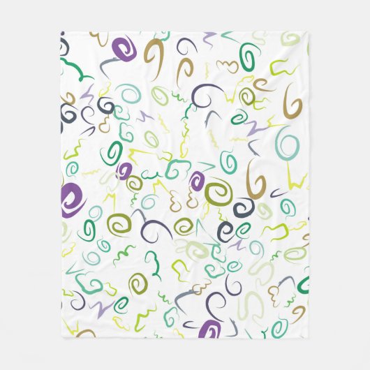 Abstract seamless pattern handmadeabstract, art, b フリースブランケット (正面)