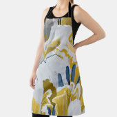 Abstract seamless pattern. Light grey, yellow, g エプロン (インサイチュ)