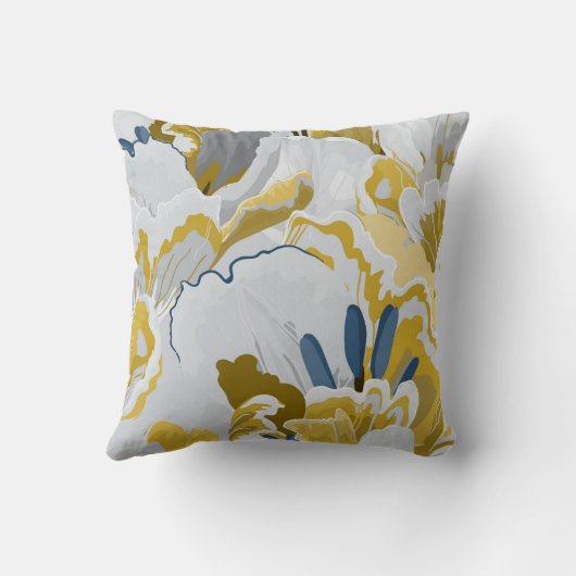 Abstract seamless pattern. Light grey,  yellow,  g クッション (裏面)