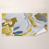 Abstract seamless pattern. Light grey, yellow, g バスタオル (バスタオル)