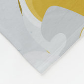 Abstract seamless pattern. Light grey, yellow, g フリースブランケット (角)