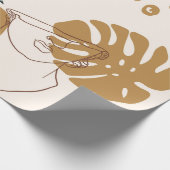 Abstract seamless pattern of Greek sculpture head ラッピングペーパー (角)