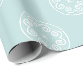 Abstract seamless pattern of Powder Blue color bac ラッピングペーパー (ロールコーナー)