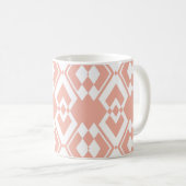 Abstract seamless pattern of Wax flower pink color コーヒーマグカップ (正面右)