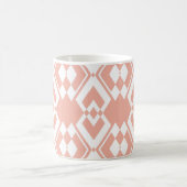 Abstract seamless pattern of Wax flower pink color コーヒーマグカップ (中央)