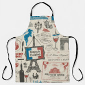 Abstract seamless pattern on the theme of France a エプロン (正面)