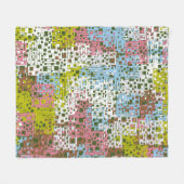 Abstract seamless pattern. Paints of the spring la フリースブランケット (正面(横))