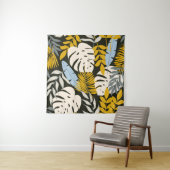 Abstract seamless pattern with tropical leaves and タペストリー (インサイチュ)