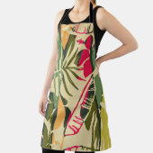 Abstract seamless pattern with tropical leaves. Ha エプロン (インサイチュ)