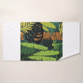 Abstract seamless pattern with tropical leaves. Ha バスタオル (バスタオル)