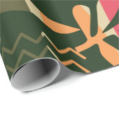 Abstract seamless pattern with tropical leaves. Ha ラッピングペーパー (ロールコーナー)