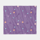Abstract seamless purple pattern with circles and フリースブランケット (正面(横))