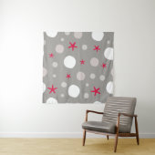 Abstract seamless vintage pattern on grey backgrou タペストリー (インサイチュ(横))