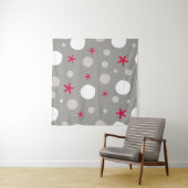 Abstract seamless vintage pattern on grey backgrou タペストリー (インサイチュ)